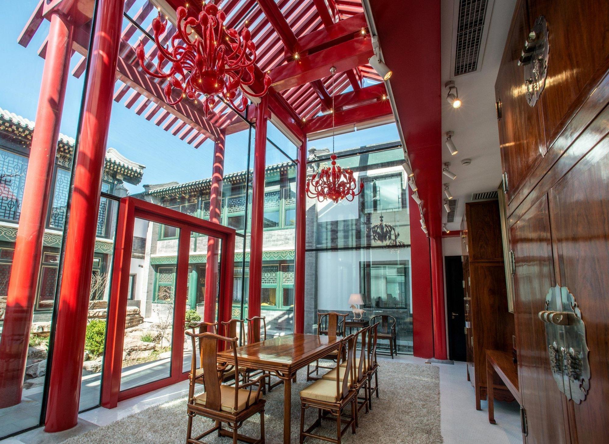 Lv Garden Huanghuali Art Galery Beijing Hotel Yinjiafu Eksteriør bilde