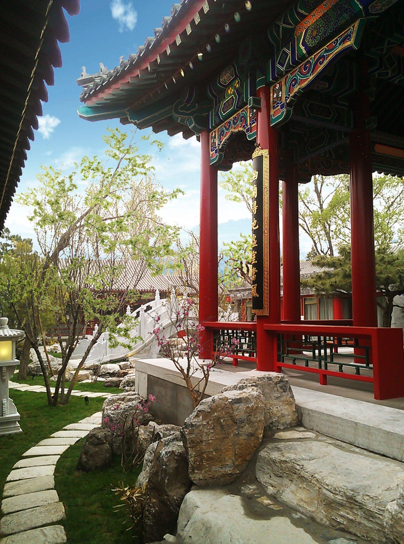 Lv Garden Huanghuali Art Galery Beijing Hotel Yinjiafu Eksteriør bilde